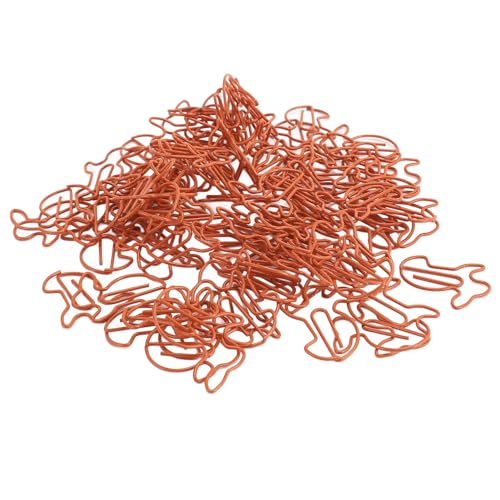 Kaninchenförmige Dekorative Metallpapierklammern für das Schulbüro, Verhindern Sie Ein Schlechtes Lesezeichen, das Tierische Papierklammern für Scrapbook, 100pcs Edelstahlpapierklammern Auswahl von Riuulity