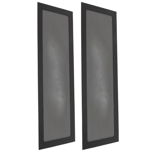 Premium -PC -Lüfterstaubfiltermagnetrahmen Fine Mesh PVC mit Multifunktionalem Gebrauch, 4,72x14.17in 2pcs, Geeignet Zum Schutz von Computerventildern für Kühler (BLACK) von Riuulity