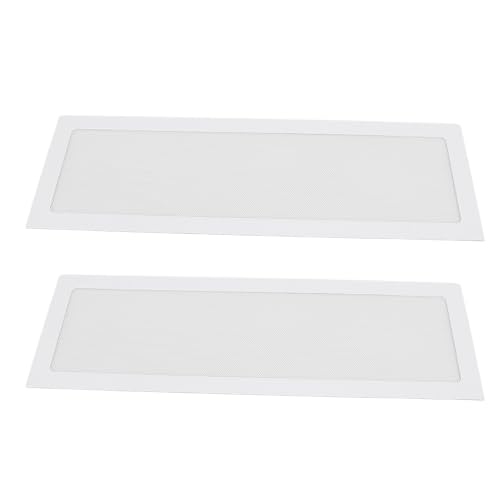 Premium -PC -Lüfterstaubfiltermagnetrahmen Fine Mesh PVC mit Multifunktionalem Gebrauch, 4,72x14.17in 2pcs, Geeignet Zum Schutz von Computerventildern für Kühler (WHITE) von Riuulity