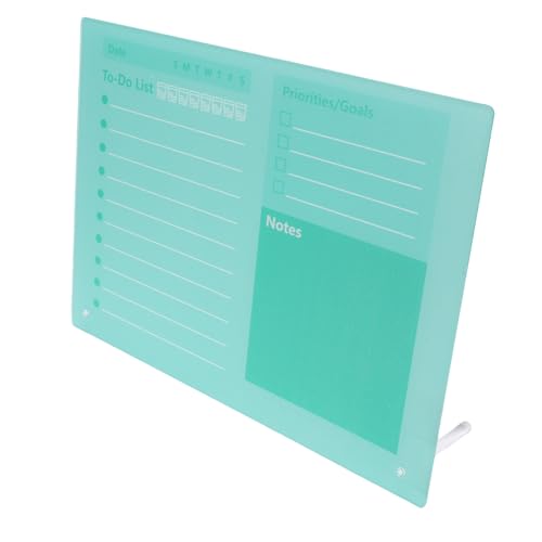 Trockener Erase -Planer -Board, Daily Planer Dry Emerase Board, Desktop -Kalender, auf Do List, Zeitplan mit Stand for Office Home School (30 * 25CM) von Riuulity