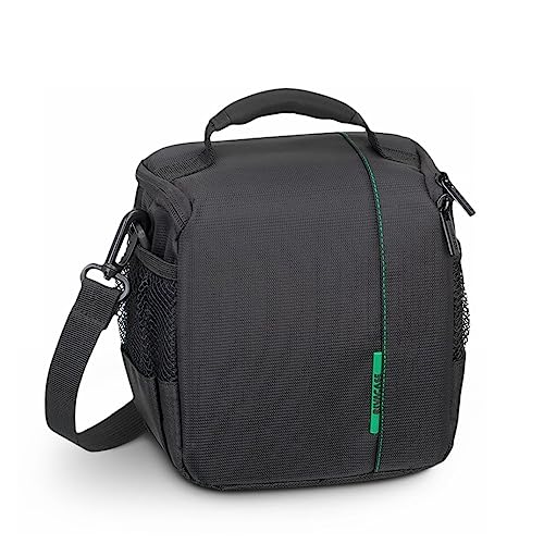 RIVACASE 7420 Spiegelreflexkamera Tasche - Elegante Schultertasche mit schützenden Innenfutter und Zubehörfächern - Schwarz RIVACASE 7420 Spiegelreflexkamera Tasche - Elegante Schultertasche mit schützenden Innenfutter und Zubehörfächern - Schwarz von Rivacase