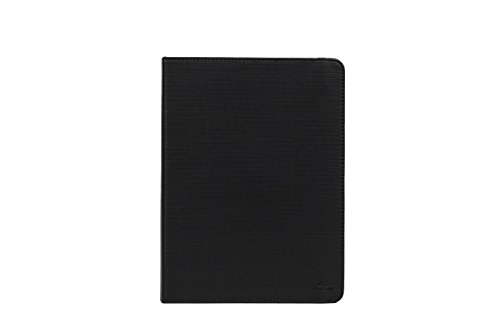 RIVACASE Tablet Hülle bis 10.1" - Hochwertiges Case mit Anti-Rutsch Riemen und integrierten Tablet-Ständer - Schwarz von Rivacase