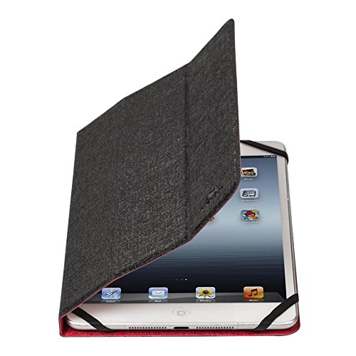 RIVACASE Universal Hülle für Tablets bis 7-8“ - Sehr flaches Case mit 2 farbigen Wende Cover aus hochwertigen Polyurethan – Rot/Schwarz von Rivacase