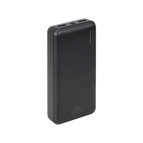 RIVACASE VA2572 Powerbank 20000 mAh - Externer Akku mit starker Leistung - Typ-C Eingang und Ausgang, 2 Eingänge und 3 Ausgänge - tragbares Ladegerät kompatibel mit iPhone, Samsung, iPad u.a. von Rivacase