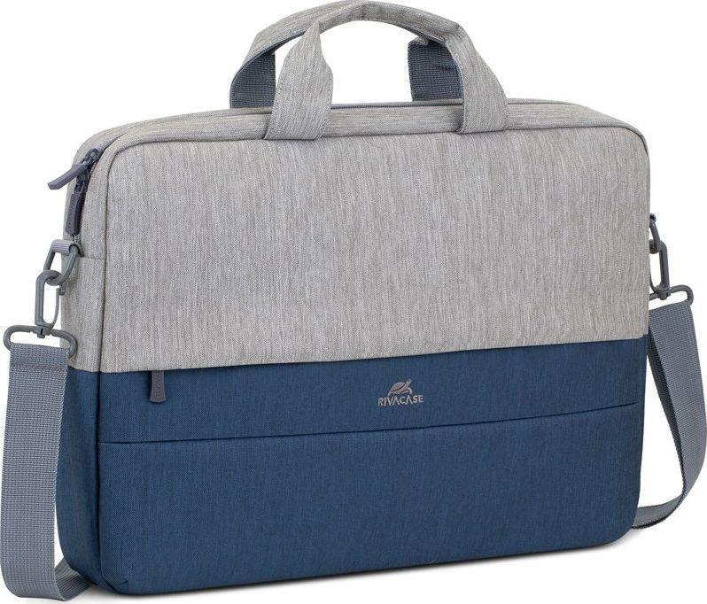 Riva Case 75 series 7532 - Notebook-Tasche - 39,6 cm (15.6) - Grau, dunkelblau (7532 Grey/Dark Blue) von Rivacase