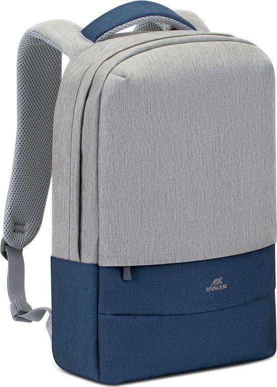 Riva Case 75 series 7562 - Notebook-Rucksack - 39,6 cm (15.6) - Grau, dunkelblau (7562 GREY/DK BL) von Rivacase