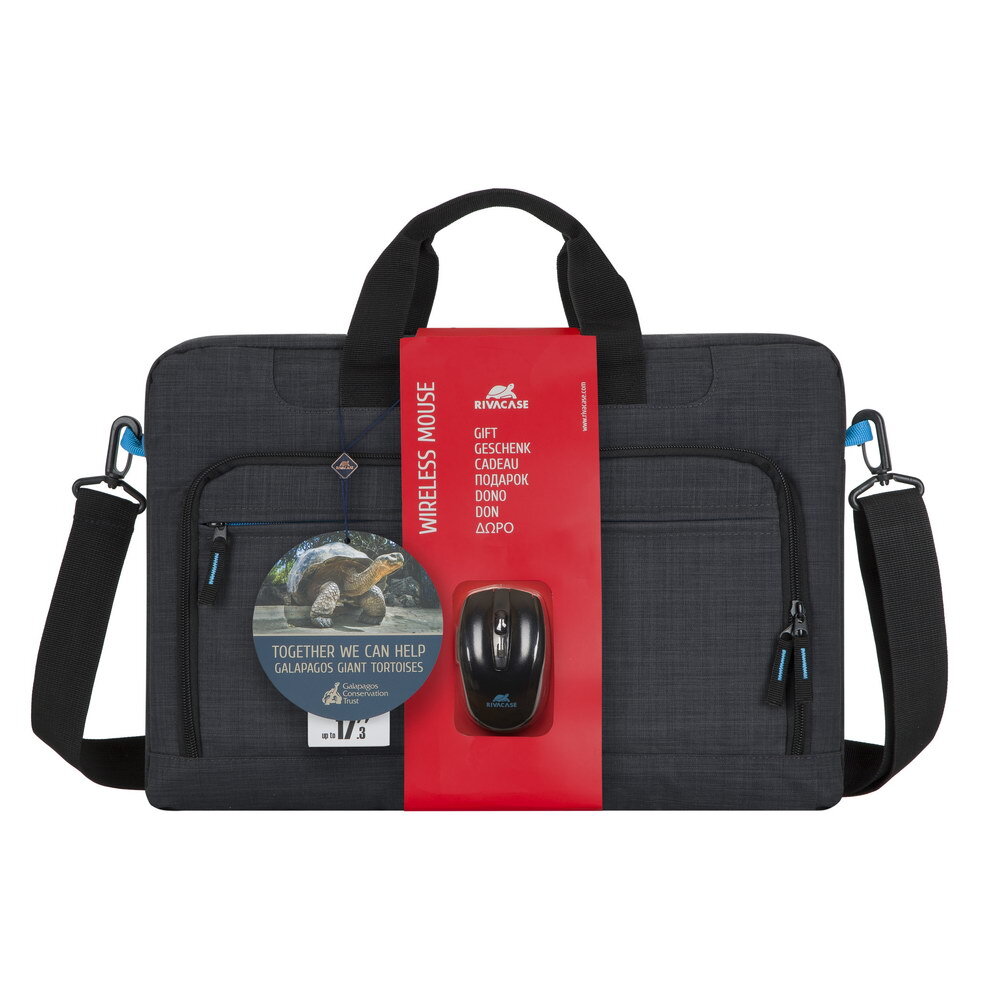 RivaCase Regent 8058 - Notebook-Tasche 17,3 Zoll & Maus, schwarz von Rivacase