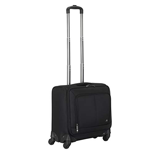 Rivacase ECO Reisekoffer 8481-46 x 42 x 25 cm - Laptop-Trolley mit Rädern, Laptoptasche für Notebooks, Elegantes Handgepäck, Rollkoffer bis zu 15,6 Zoll, schwarz von Rivacase