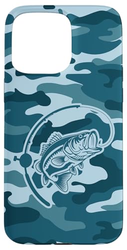 Bold Camouflage für Angler und Flussfischer Camo Angeln Hülle für iPhone 15 Pro Max von River Bass Fishing Camo for Anglers Fishing Lovers