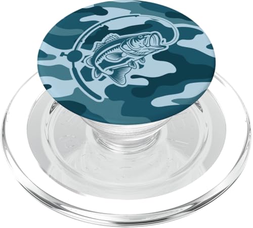 Bold Camouflage für Angler und Flussfischer Camo Angeln PopSockets PopGrip für MagSafe von River Bass Fishing Camo for Anglers Fishing Lovers