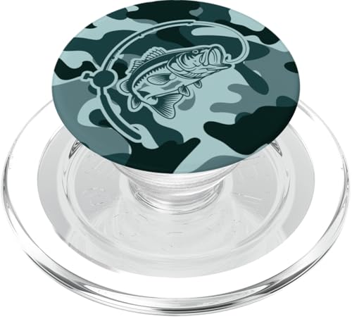 Bold Camouflage für Angler und Flussfischer Camo Angeln PopSockets PopGrip für MagSafe von River Bass Fishing Camo for Anglers Fishing Lovers