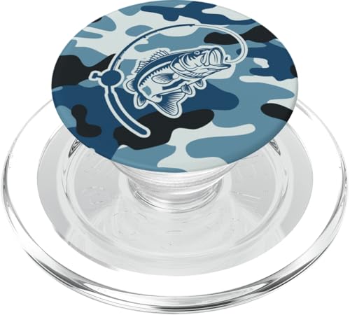 Bold Camouflage für Angler und Flussfischer Camo Angeln PopSockets PopGrip für MagSafe von River Bass Fishing Camo for Anglers Fishing Lovers