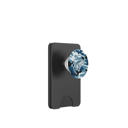 Bold Camouflage für Angler und Flussfischer Camo Angeln PopSockets PopWallet für MagSafe von River Bass Fishing Camo for Anglers Fishing Lovers