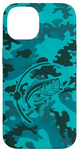 Camo Bass Angelbekleidung für See- und Flussangel-Liebhaber Hülle für iPhone 14 von River Bass Fishing Camo for Anglers Fishing Lovers