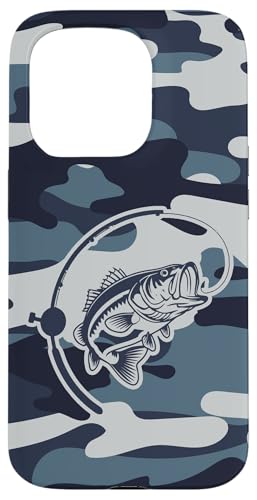 Camo Bass Angelbekleidung für See- und Flussangel-Liebhaber Hülle für iPhone 15 Pro von River Bass Fishing Camo for Anglers Fishing Lovers