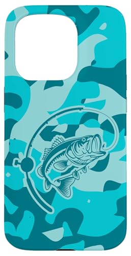 Camo Bass Angelbekleidung für See- und Flussangel-Liebhaber Hülle für iPhone 15 Pro von River Bass Fishing Camo for Anglers Fishing Lovers