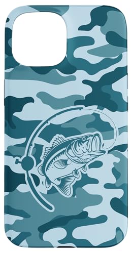Camo Bass Angelbekleidung für See- und Flussangel-Liebhaber Hülle für iPhone 15 von River Bass Fishing Camo for Anglers Fishing Lovers