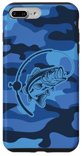Camo Bass Angelbekleidung für See- und Flussangel-Liebhaber Hülle für iPhone 7 Plus/8 Plus von River Bass Fishing Camo for Anglers Fishing Lovers