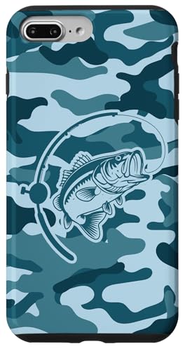Camo Bass Angelbekleidung für See- und Flussangel-Liebhaber Hülle für iPhone 7 Plus/8 Plus von River Bass Fishing Camo for Anglers Fishing Lovers