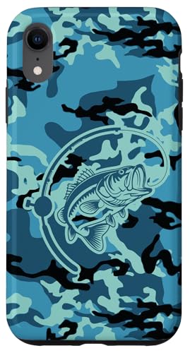 Camo Bass Angelbekleidung für See- und Flussangel-Liebhaber Hülle für iPhone XR von River Bass Fishing Camo for Anglers Fishing Lovers