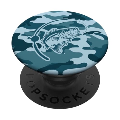 Camo Bass Angelbekleidung für See- und Flussangel-Liebhaber PopSockets Klebender PopGrip Camo Bass Angelbekleidung für See- und Flussangel-Liebhaber PopSockets Klebender PopGrip von River Bass Fishing Camo for Anglers Fishing Lovers