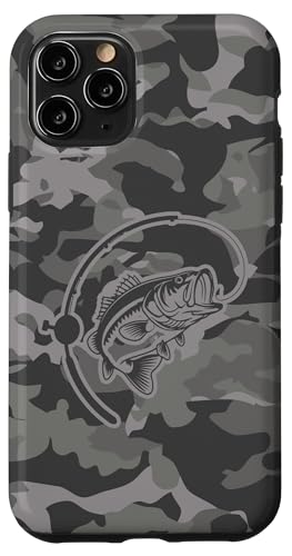 Camouflage-Ausrüstung für River Angler Bass Fisherman Camo Angeln Hülle für iPhone 11 Pro von River Bass Fishing Camo for Anglers Fishing Lovers