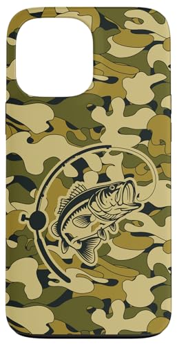 Camouflage-Ausrüstung für River Angler Bass Fisherman Camo Angeln Hülle für iPhone 13 Pro Max von River Bass Fishing Camo for Anglers Fishing Lovers