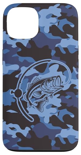 Camouflage-Ausrüstung für River Angler Bass Fisherman Camo Angeln Hülle für iPhone 13 von River Bass Fishing Camo for Anglers Fishing Lovers