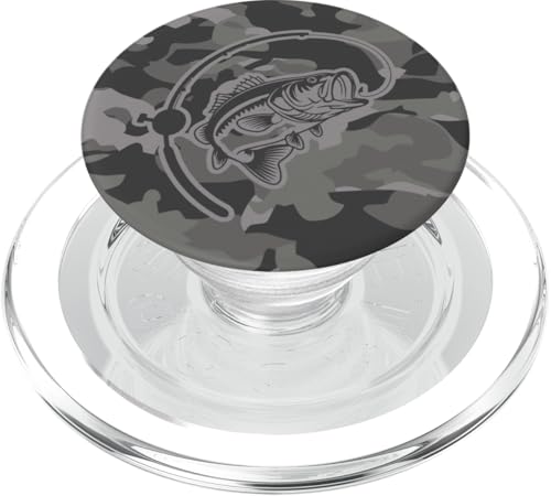 Camouflage-Ausrüstung für River Angler Bass Fisherman Camo Angeln PopSockets PopGrip für MagSafe von River Bass Fishing Camo for Anglers Fishing Lovers