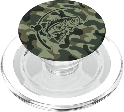 Camouflage-Ausrüstung für River Angler Bass Fisherman Camo Angeln PopSockets PopGrip für MagSafe von River Bass Fishing Camo for Anglers Fishing Lovers