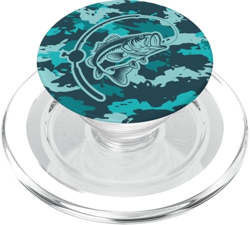 Camouflage-Ausrüstung für River Angler Bass Fisherman Camo Angeln PopSockets PopGrip für MagSafe von River Bass Fishing Camo for Anglers Fishing Lovers