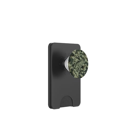 Camouflage-Ausrüstung für River Angler Bass Fisherman Camo Angeln PopSockets PopWallet für MagSafe von River Bass Fishing Camo for Anglers Fishing Lovers