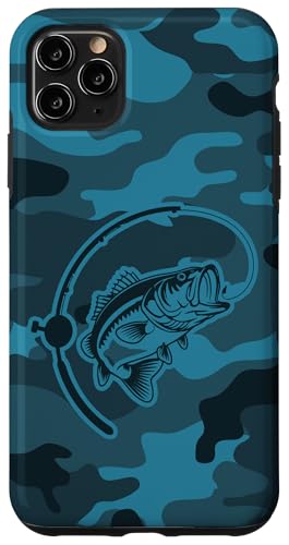 Camouflage-Bass-Stil für Angler und Angler, Camouflage-Angeln Hülle für iPhone 11 Pro Max von River Bass Fishing Camo for Anglers Fishing Lovers