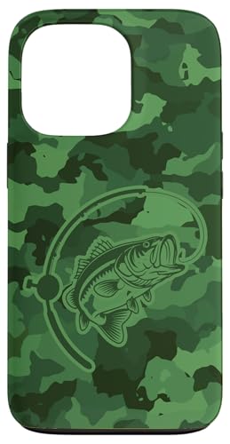 Camouflage-Bass-Stil für Angler und Angler, Camouflage-Angeln Hülle für iPhone 13 Pro von River Bass Fishing Camo for Anglers Fishing Lovers