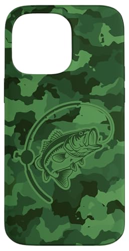 Camouflage-Bass-Stil für Angler und Angler, Camouflage-Angeln Hülle für iPhone 14 Pro Max von River Bass Fishing Camo for Anglers Fishing Lovers