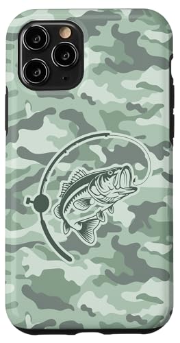 Camouflage-Bass-Stil für Flussfischer-Liebhaber, Camouflage-Angeln Hülle für iPhone 11 Pro von River Bass Fishing Camo for Anglers Fishing Lovers