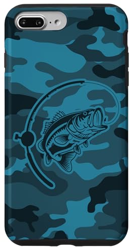 Camouflage-Bass-Stil für Flussfischer-Liebhaber, Camouflage-Angeln Hülle für iPhone 7 Plus/8 Plus von River Bass Fishing Camo for Anglers Fishing Lovers