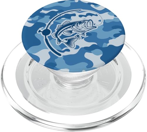 Camouflage-Bass-Stil für Flussfischer-Liebhaber, Camouflage-Angeln PopSockets PopGrip für MagSafe von River Bass Fishing Camo for Anglers Fishing Lovers