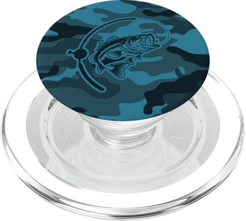 Camouflage-Bass-Stil für Flussfischer-Liebhaber, Camouflage-Angeln PopSockets PopGrip für MagSafe von River Bass Fishing Camo for Anglers Fishing Lovers