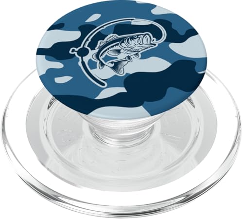 Camouflage-Bass-Stil für Flussfischer-Liebhaber, Camouflage-Angeln PopSockets PopGrip für MagSafe von River Bass Fishing Camo for Anglers Fishing Lovers