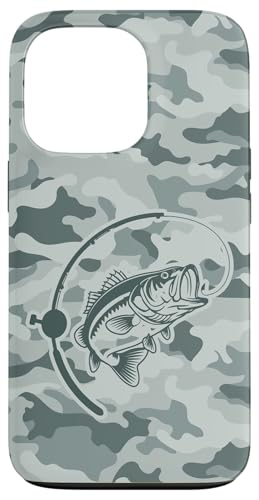 Camouflage für Angler, die Flussbarsch lieben, Camo Angeln Hülle für iPhone 13 Pro von River Bass Fishing Camo for Anglers Fishing Lovers