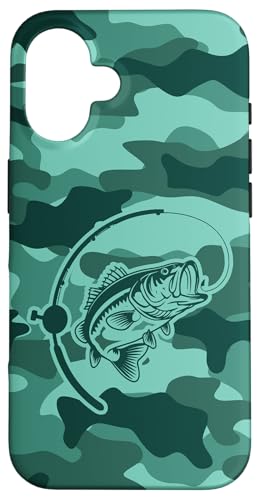 Camouflage für Angler, die Flussbarsch lieben, Camo Angeln Hülle für iPhone 16 Camouflage für Angler, die Flussbarsch lieben, Camo Angeln Hülle für iPhone 16 von River Bass Fishing Camo for Anglers Fishing Lovers