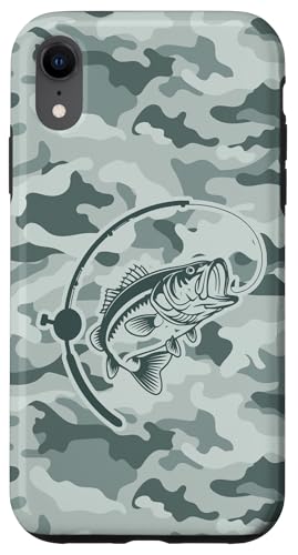 Camouflage für Angler, die Flussbarsch lieben, Camo Angeln Hülle für iPhone XR von River Bass Fishing Camo for Anglers Fishing Lovers