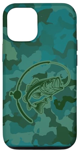 Camouflage für Flussangler und Barschangler, Camouflage-Angeln Hülle für iPhone 12/12 Pro von River Bass Fishing Camo for Anglers Fishing Lovers