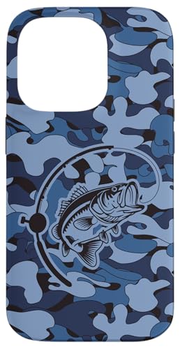 Camouflage für Flussangler und Barschangler, Camouflage-Angeln Hülle für iPhone 14 Pro von River Bass Fishing Camo for Anglers Fishing Lovers