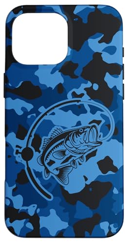 Camouflage für Flussangler und Barschangler, Camouflage-Angeln Hülle für iPhone 16 Pro Max von River Bass Fishing Camo for Anglers Fishing Lovers