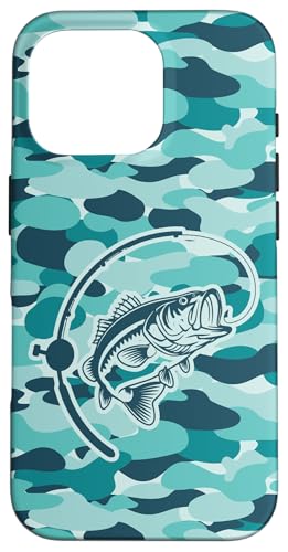 Camouflage für Flussangler und Barschangler, Camouflage-Angeln Hülle für iPhone 16 Pro von River Bass Fishing Camo for Anglers Fishing Lovers