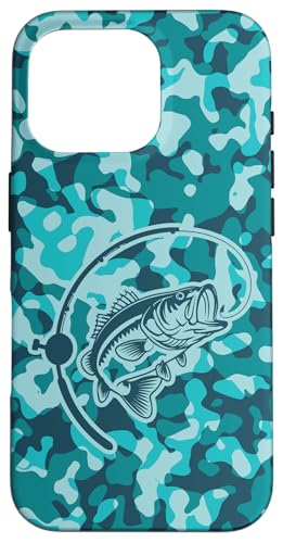 Camouflage für Flussangler und Barschangler, Camouflage-Angeln Hülle für iPhone 16 Pro von River Bass Fishing Camo for Anglers Fishing Lovers