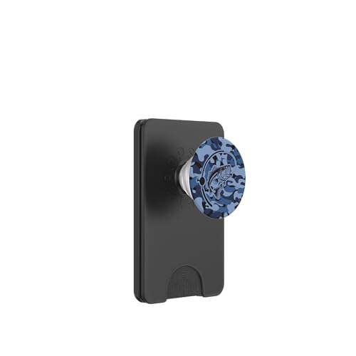 Camouflage für Flussangler und Barschangler, Camouflage-Angeln PopSockets PopWallet für MagSafe von River Bass Fishing Camo for Anglers Fishing Lovers