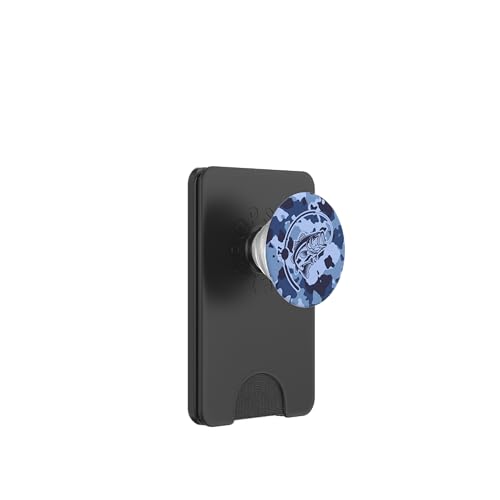Camouflage für Flussangler und Barschangler, Camouflage-Angeln PopSockets PopWallet für MagSafe von River Bass Fishing Camo for Anglers Fishing Lovers